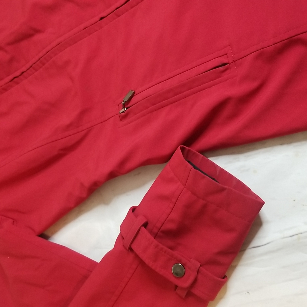 SOLD! IP Kristen Blake Red Fall Duffle Coat - Picture 4 of 15